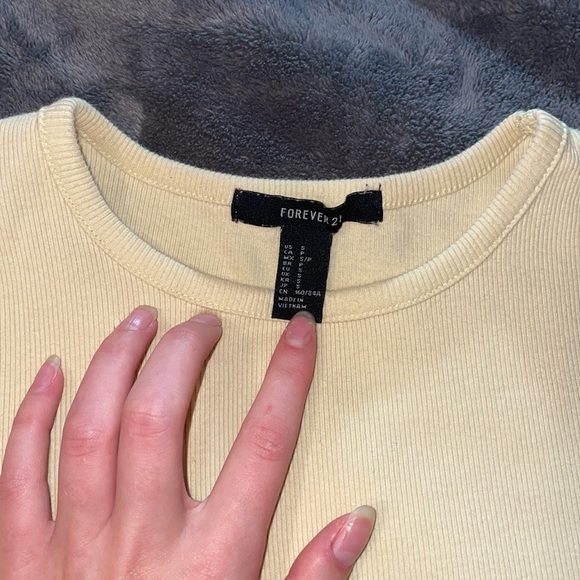 Yellow Crop Top - Picture 2 of 3